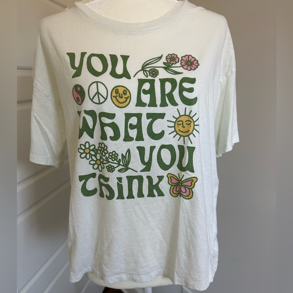 Cute graphic tee women’s size medium boxy cut
